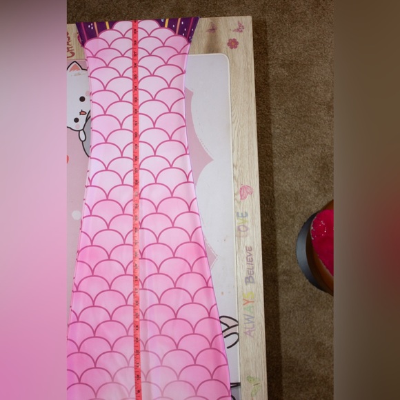 Mermaid Bikini & Tail Set | Pink & yellow | Small - Picture 10 of 15